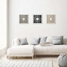 Ρολόι τοίχου Tauro Bronze 50x50εκ από χάλυβα, Arti e Mestieri