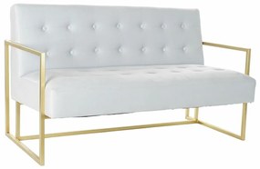 Καναπές DKD Home Decor Χρυσό Μέταλλο πολυεστέρας Sky μπλε (128 x 70 x 76 cm)