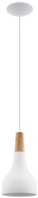 Eglo Sabinar Μοντέρνο Κρεμαστό Φωτιστικό Μονόφωτο με Ντουί E27 σε Λευκό Χρώμα 96981