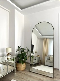 Οβάλ καθρέφτης δαπέδου με μεταλλικό πλαίσιο Πολύχρωμο 180x80 cm