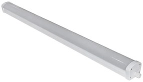 Adeleq Φωτιστικό LED PC 120cm 48W 230V Με Σύστημα Ασφαλείας 6W 3Hrs Ip65 4000K 3-1204861