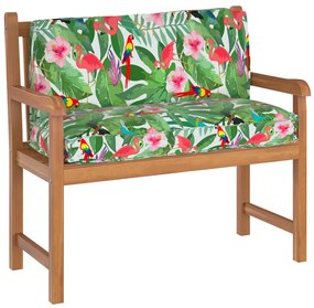 vidaXL Μαξιλάρι παλέτας για πλάτη Floral Πολύχρωμο 120 x 40 x 12 cm