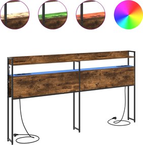 vidaXL Κεφαλάρι Αποθήκης με αποθήκευση Καπνιστή δρυς