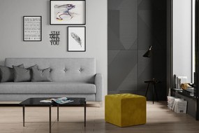 Πουφ Cristophe-Moustardi - 40.00Χ40.00Χ41.00cm