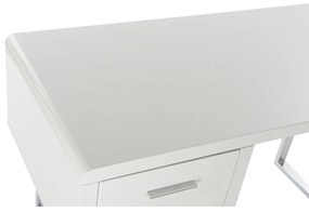 Γραφείο DKD Home Decor Λευκό Ασημί Μέταλλο Ξύλο MDF 120 x 55 x 76 cm