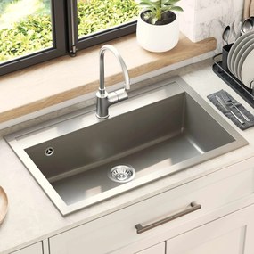 VidaXL Σιντρινο Γρανίτης 795 x 505 χλστ. Γκρι