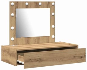 vidaXL Τραπέζι περιποίησης Καφέ 83 x 40 x 70 εκ Επεξεργασμένο ξύλο