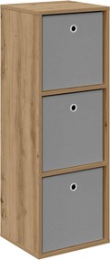 vidaXL Πλαϊνό γραφείο Artisan Oak 35 x 32 x 99,5 εκ