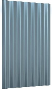VidaXL Πάνελ Οροφής 36 τεμ. Γκρι 60 x 36 εκ. Γαλβανισμένος χάλυβας