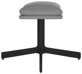 vidaXL Υποπόδιο Γκρι Ανθρακί 60x60x36 εκ. από Συνθετικό Δέρμα