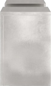 vidaXL Βάση φυτών 2 pcs Ασημί 24 x 24 x 35 εκ. Ανοξείδωτο ατσάλι