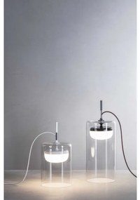 Επιτραπέζιο Φωτιστικό LED 8,5W 3000Κ Dimmer Κρύσταλλο Diver T5 Prandina-1C70002213501-Μαύρο 1C70002213501