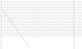 vidaXL Φράχτης Εuro 1 x 10 m Σίδηρος με επικάλυψη PVC Γκρι