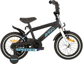 Speeder 14 Inch 24 cm Boys Coaster Brake BlackBlueAMIGO