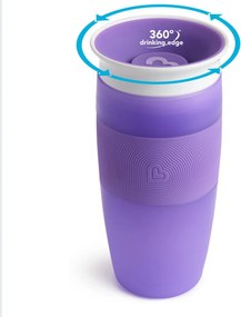 Ποτήρι Εκπαιδευτικό 414ml Munchkin Tall Miracle Sippy Cup Purple