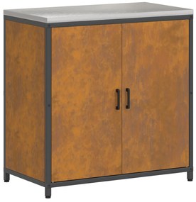 vidaXL Σετ Αποθήκευσης Κουζίνας 2 pcs Σκ rusty 150 x 50 x 92 εκ.