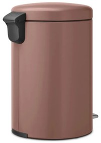 Κάδος με πεντάλ Brabantia NewIcon 1008849, 20 l, Ομαλό κλείσιμο, Αντιολισθητική βάση, Σατινέ φινίρισμα, Καφέ