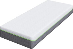 vidaXL Στρώμα Λευκό και Γκρι 80 x 200 cm Ζακάρ ύφασμα