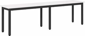 vidaXL παγκάκι Λευκό 160 x 35 x 45 cm Στερεά ξυλεία πεύκου