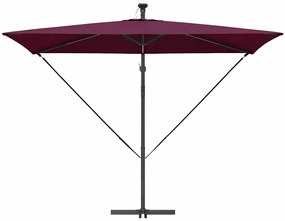 vidaXL Ομπρέλα Cantilever Banana Μπορντό 294 x 200 x 254 εκ.