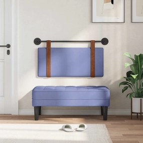 vidaXL Κρεμαστό Κεφαλάρι Μπλε τζην Αντίκα PU