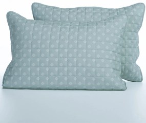 Ζεύγος Μαξιλαροθήκες Καπιτονέ (52x72) Nef-Nef Homeware Smart Keylan Blue