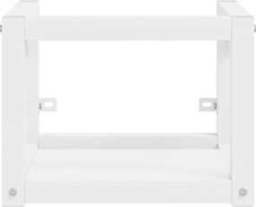 vidaXL Έπιπλο Μπάνιου Επιτοίχιο Λευκό 40 x 38 x 31 εκ. Σιδερένιο