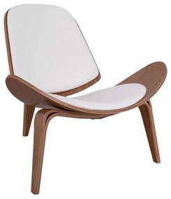 Πολυθρόνα Superior Plus HM1128.03 Φυσικό Με Λευκό Μαξιλάρι Wood, Technoderma