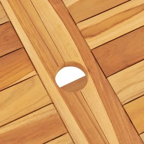 vidaXL Σετ Τραπεζαρίας Κήπου 7 Τεμαχίων από Μασίφ Ξύλο Teak