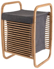 Estia Καλάθι Απλυτών Bamboo Essentials 40x35x60.5cm Μπαμπού Φυσικό 02-13042