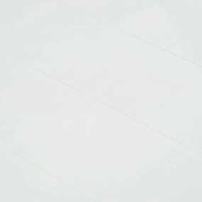 Σετ Τραπεζαρίας Εξ. Χώρου 7 τεμ. Λευκό με Όψη Ρατάν Πλαστικό - Λευκό