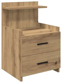 vidaXL Κομοδίνο με 2 Συρτάρια Artisan Oak 40x36,5x62 εκ.