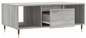 vidaXL Τραπεζάκι Σαλονιού Γκρι Sonoma 90x50x36,5εκ. Επεξεργασμένο Ξύλο