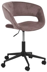 Καρέκλα γραφείου Oakland 342, Τριανταφυλλί, 87x56x54cm, 8 kg, Με μπράτσα, Με ρόδες, Μηχανισμός καρέκλας: Economic | Epipla1.gr