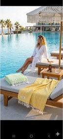 Stewehome Σετ 2 τεμαχίων πετσέτες παραλίας από 100% βαμβάκι πλεκτές 100x180 cm