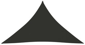Πανί Σκίασης Τρίγωνο Ανθρακί 3,5x3,5x4,9 μ. από Ύφασμα Oxford - Ανθρακί