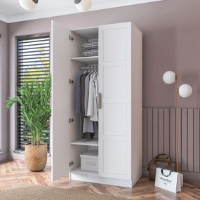 Ντουλάπα Λευκό BREMI 90x57.5x210