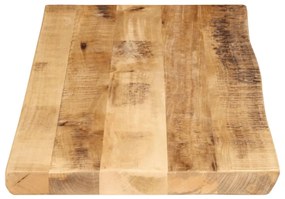 vidaXL Επιφάνεια Τραπεζιού 90x40x3,8 εκ. Live Edge Μασίφ Ξύλο Μάνγκο