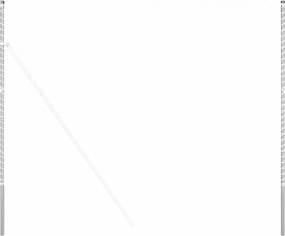 vidaXL Στύλος Περιφράξεων 2 pcs Ασημί Ατσάλι με Επικάλυψη Πούδρας