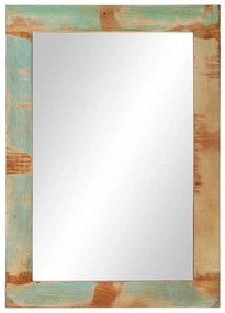 vidaXL Καθρέφτης 70 x 50 εκ. από Μασίφ Ανακυκλωμένο Ξύλο και Γυαλί