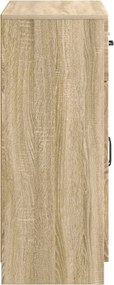 vidaXL Πλαϊνό γραφείο με συρτάρι Sonoma Δρυς 66 x 34,5 x 87 εκ.