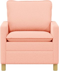 vidaXL Καναπές Ροζ 76 x 81 x 87,5 εκ Ύφασμα