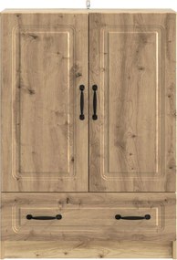 vidaXL Πλαϊνό γραφείο Artisan Δρυς 66 x 34,5 x 92 εκ.