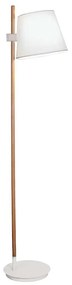 Φωτιστικό Δαπέδου Viana 4196000 White Viokef Wood, Fabric