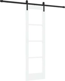 vidaXL Συρόμενη Πόρτα ORKDAL Λευκό και Μαύρο 61 x 198,5 εκ.