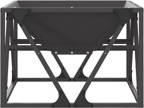 vidaXL Φωτιά Μαύρο 50 x 50 x 35 cm Ατσάλι
