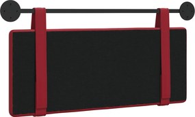 vidaXL Κρεμαστό Κεφαλάρι Επιτοίχιο Κόκκινο 100 cm Τεχνητό Δέρμα