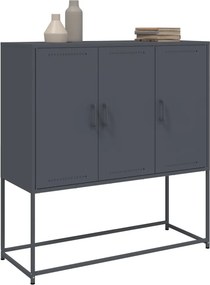 vidaXL Ντουλάπι Ανθρακί 100,5x39x107 εκ. από Ατσάλι