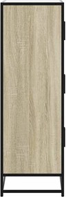 vidaXL Ντουλάπι Δρυς sonoma 68x35x106,5 cm Επεξεργασμένο Ξύλο μέταλλο