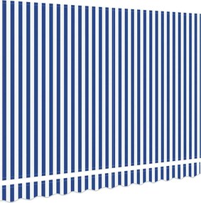 vidaXL Ύφασμα αντικατάστασης τέντας Μπλε και άσπρο 280 x 195 εκ.